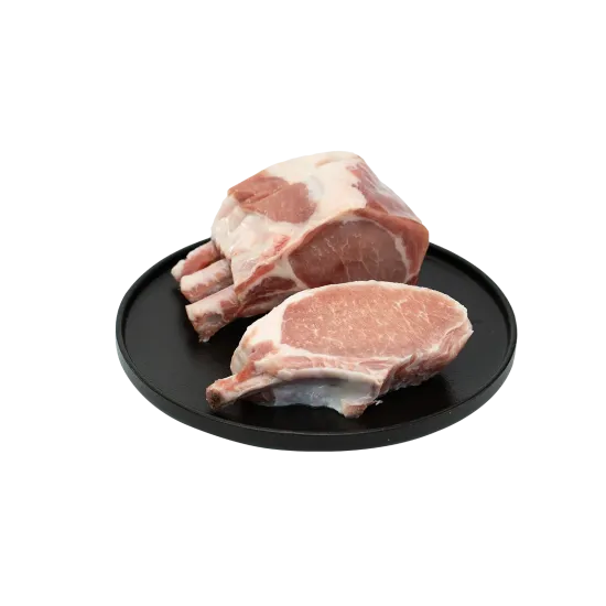 Frozen Duroc Pork French Rack Without Tail (Corona Corta) (Custom Cut)